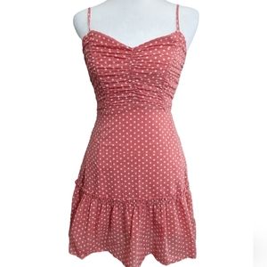 Etiquette Dress size small dark pink spaghetti strap.